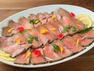 【プレミアムコース】兵庫が誇るブランド和牛「但馬牛」のローストビーフをご堪能ください。(一例)