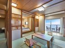 【禁煙】西館プレミアムルーム ジャパニーズ「半露天風呂付き客室」