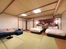 【露天風呂&展望ジャグジー付き】和洋室ツイン/70u(一例)
