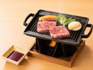 香ばしく焼き上げた、鳥取和牛の一皿。(一例)
