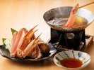 さっと湯にくぐらせることで引き立つ、蟹のやわらかな旨み。(一例)