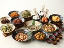 天空のモーニングブッフェ 多彩な和食メニュー