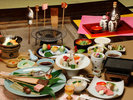 冬の特選料理「湯西川囲炉裏会席膳」イメージ