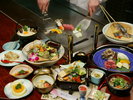【当館最上級◆本格鉄板焼会席】A5の中でも厳選されたプレミアム和牛「匠」を料理長が目の前で焼き上げます