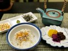 焼真鯛そぼろの出し茶漬け香味添え