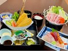 お鍋と鰺フライ御膳