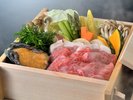 蒸籠蒸し【但馬牛×八鹿豚×鮑】