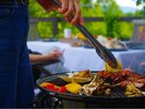BBQ食材プランのお肉や海鮮