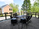 ウッドデッキのBBQが人気です