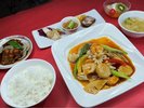 魚介三種のピリ辛炒めお得な『選べる夕食プラン』 イメージ