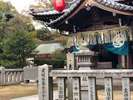 『湯神社』毎年春秋のまつりでは道後の湯を奉納しております。