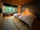 和風ベッドルーム8畳ツイン+広縁「錦」