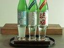 地酒『流輝』の利き酒もございます