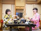 お部屋食で会話も弾む