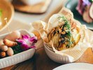 毎年行われる掛川城でのビアガーデン料理