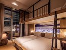 【テラス2段ベッド付ツイン】24平米/ご家族での観光やグループ利用等、幅広いニーズにお応えいたします