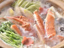 冬の特別料理「蟹とふぐのお料理」