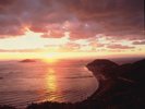 【眺望】伊勢湾側へ沈む夕日