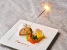 <お祝いに>デザートプレートのご用意も可能です(有料・3日前までの事前予約にて承ります)
