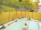 秋には紅葉に色づく様子を眺めながら露天風呂をご利用いただけます