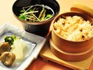 山椒ちりめん御飯せいろ蒸し