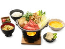 飛騨牛サーロインを贅沢に使ったすき焼き ※当日レストランでご注文可