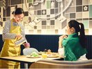 レストランのソファー席