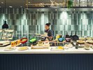 朝食ビュッフェ カウンター