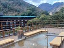 隣接するホテルおかだ足湯