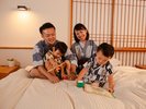 大人用浴衣と子供用甚平の貸出あります(数に限りがあります)