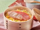 【ご朝食】伊豆名物 金目鯛のせいろ蒸し御飯をご堪能いただけます。