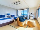 【海を眺める露天風呂付オーシャンビュー&角部屋 デラックスルーム】
