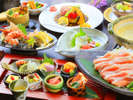 【季節の地獄会席】料理長自慢の豊後水道の恵みを堪能できる会席料理(一例)