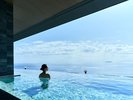 ◆展望露天風呂「阿多美」|海景を見渡しながらくつろげるインフィニティ露天風呂。