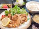 「みちのく清流あじわい鶏」で作った【大きな特製から揚げ】が美味しい