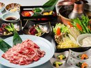 【沖縄県産あぐー豚コース】2月末までしゃぶしゃぶのコース料理をご用意しております。