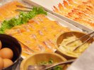 【朝食バイキング】食べたりない時はおかわりもどうぞ。