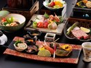 【夕食/特選会席】目にも美しい盛り付けで鮮やかに演出 ※一例