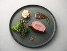 【ディナー】<Grilled Dish>京鴨の炭火ロティ 緑胡椒香フォンドヴォーソース