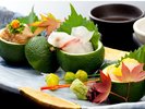 特選秋懐石 | 味の芸術、三種の珍味で綴る秋の物語(造里)