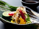 松茸懐石 | 旨みを重ねた鯛昆布〆と香り高き松茸の調和(造里)