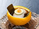 下関産天然ふぐづくし | ふぐ白子の濃厚な旨み、柚子の香りと共に(先付)
