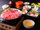 【夕食】松花堂御膳とすき焼きイメージ