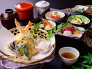 【夕食】松花堂御膳と天ぷらイメージ