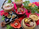 秋の味覚を彩り豊かに盛り込んだ、季節のアップグレード会席