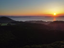 【展望台】大村湾に沈む美しい夕日。展望台から眺めることができます。