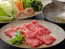 【四季の里山会席】<夏:牛しゃぶ>さっと火入れし、肉の甘みを涼やかに味わう夏仕立て