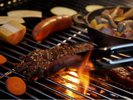 *【夕食|BBQ/一例】オープンエアで味わう大自然のごちそう!
