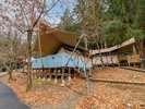 *【グランピング|ミューのテント|外観/一例】「ミューの森」の民が暮らした家をイメージしています