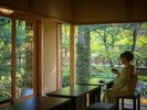 ホテル鐘山苑庭園茶室「清流庵」お抹茶サービス(14:30〜18:00)もご利用頂けます